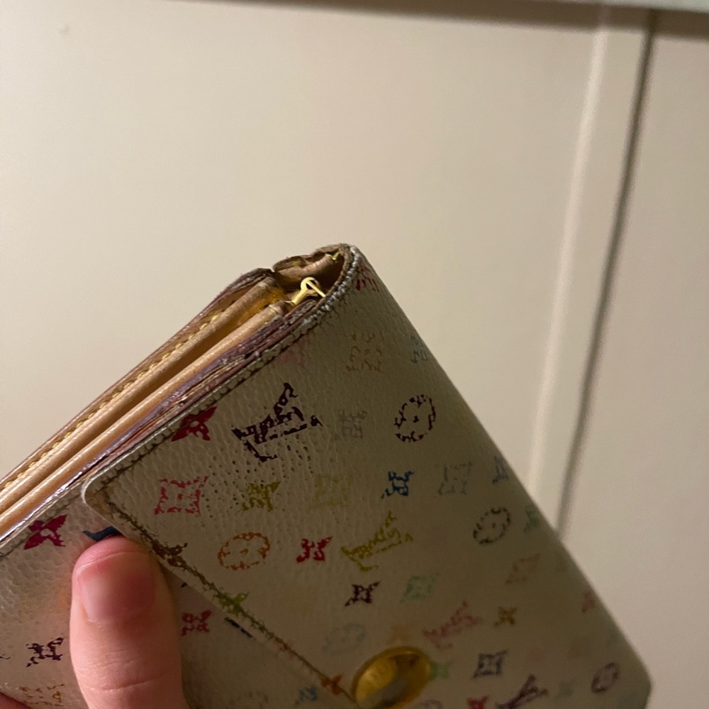 Authentic Rare Murakami LV along Multicolor Snap Wallet - Picture 6 of 10